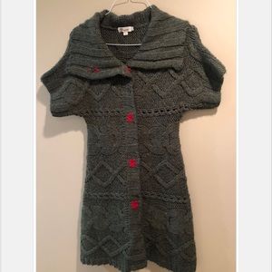 Anthropology sweater dress coat in size S.